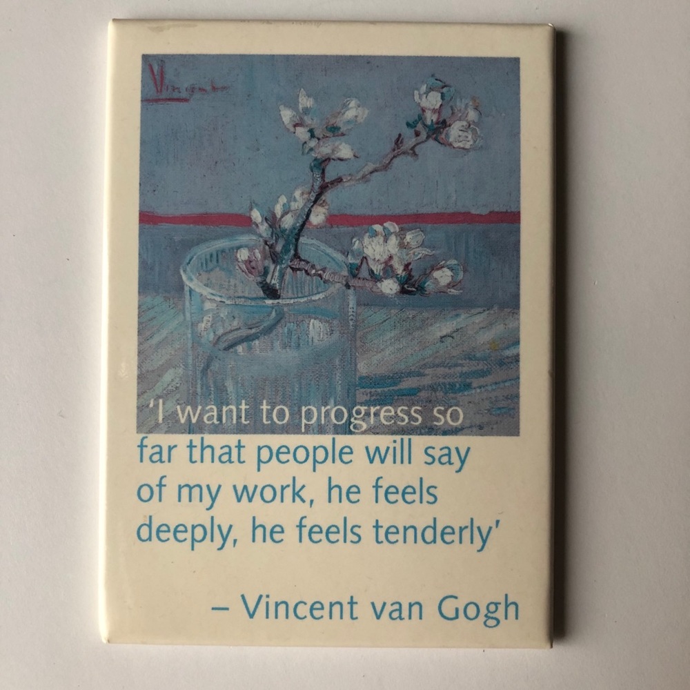 Souvenir from Amsterdam.Van Gogh magnet